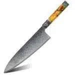 AMBER Kitchen Knife Set VG10 Damascus Steel Chef Knife Kitchen Accessories Professional Chef knives Cooking Tools Wood