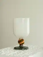 Colorful Glass Cup High Borosilicate Glass Goblet Wine Glass Red Wine Cocktail Glass Colored Glass Champagne Glass – top view