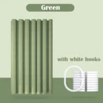 Thick Imitation Linen Shower Curtain Polyester Waterproof Shower Curtain Bath Curtains For Bathroom Bathtub Large Bathing