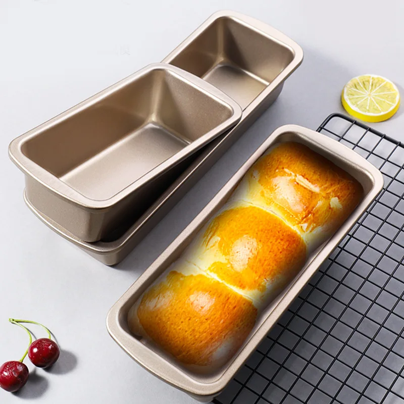 Scfa4283037c24a5db9f713cfdac002f3r.webp Rectangular Bread Cake Mold Carbon Steel Non-Stick Baking Pans Bread Cheese Oven Tray Square Loaf Toast Mould Kitchen Bakeware - Image 1