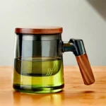 400ml heat-resistant Glass Tea Cup With Infuser Steeper And Lid Brewing Loose Leaf Tea Flower Tea Separation Tea Mug