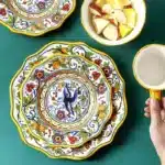 Hand Painted Ceramic Plate Creative Irregular Steak Dish Western Dinnerware Home Decor
