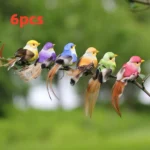 Set of birds in pastel tones arranged on a windowsill with sunlight filtering through, home decoration theme.