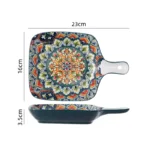 Retro Ceramic Dinner Plates Set Bohemia Style Food Plate Household Tableware Set Breakfast Plates Salad Soup Bowls Dinnerware - Image 14
