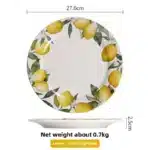 Creative Lemon Plate Ceramic Fruit Dish Ins Style Home Dining Thai Restaurant Tableware