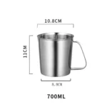 304 Stainless Steel Measuring Cup with Inner Scale Design Kitchen Scale Cup Liquid Pull Flower Cup Kitchen Tools bake supply