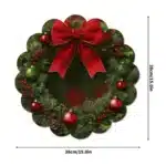 4PCS Round Christmas Placemat Cartoon Santa Claus Wreath Snowflake Xmas Placemat Merry Christmas Decor 2025 Happy New Year