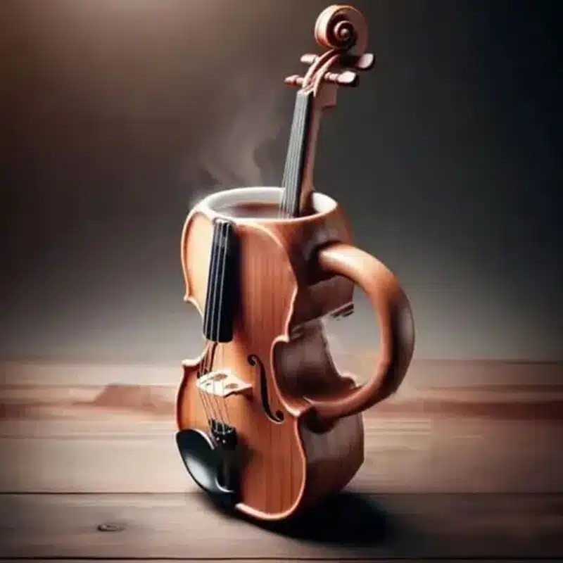 New Unique Musical Instrument Coffee Mug Creative 3D Saxophone Violin Cup Novel Mugs Milk Cup New Unique Musical Instrument Coffee Mug Creative 3D Saxophone Violin Cup Novel Mugs Milk Cup High-End Gift Desktop Ornaments