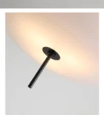 Modern LED UFO Pendant Lamp, Minimalist Designer Chandelier for Bar, Dining Room, Bedroom, Artistic Decor – angled view
