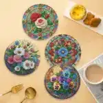 Diamond Painting Placemats Pattern Round Diamond Painting Table Mats Rhinestone Anti-slip Placemat for Home Decor – styled