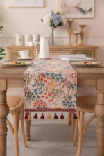 New Jacquard Polyester Bed Tail Cover Table Runner  American-style Fringed Color-woven Coffee Table TV Cabinet Cover Cloth - Image 21