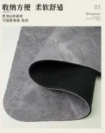 New Arc shaped Super Absorbent Bathroom Mat Non-Slip Diatom Mud Toilet Pad Quick-Drying Floor Mat Bath Mat – angled view