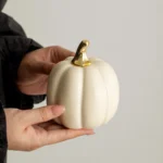 Luxury Nordic Style Ceramic Lovely Funny Vegetable Pumpkin Home Ornament Figurines Arts Crafts Desk Decor Statues Sculpture