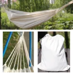 Goodwin Cotton Hammock, Brazilian Double Hammock, Soft Comfortable Fabric Canvas Hammock for Patio, Porch, Garden and