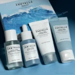 Centella Hyalu-Cica and Poremizing Travel Kit,Toner, Ampoule Serum,Face Moisturizer Cream and Night Sleeping Pack Mini 4pcs