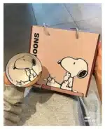 Snoopy 4 Pieces Ceramic Bowl Set 2025 New Style Under Glaze Color Cute Cartoon Pattern Home Noodle Rice Tableware For Kids