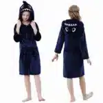 Blue Dinosaur Bath Robe for Boys 3 4 5 6 7 8 9 10 11 12 Years Shark Kids Bath Towel Robe Kigurumi Winter Baby Girls Bathrobe