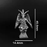 Retro Goat Statue Copper Mini Figurine Satan Demon Model Desk Decor Room Decor Game Chess Pieces Miniatures Gift – side view