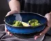 1 Pcs Bone China Bowl Tableware Blue Janpan Rice Soup Dinner Service Retro Ceramic Dinnerware Restaurant Home Kitchen