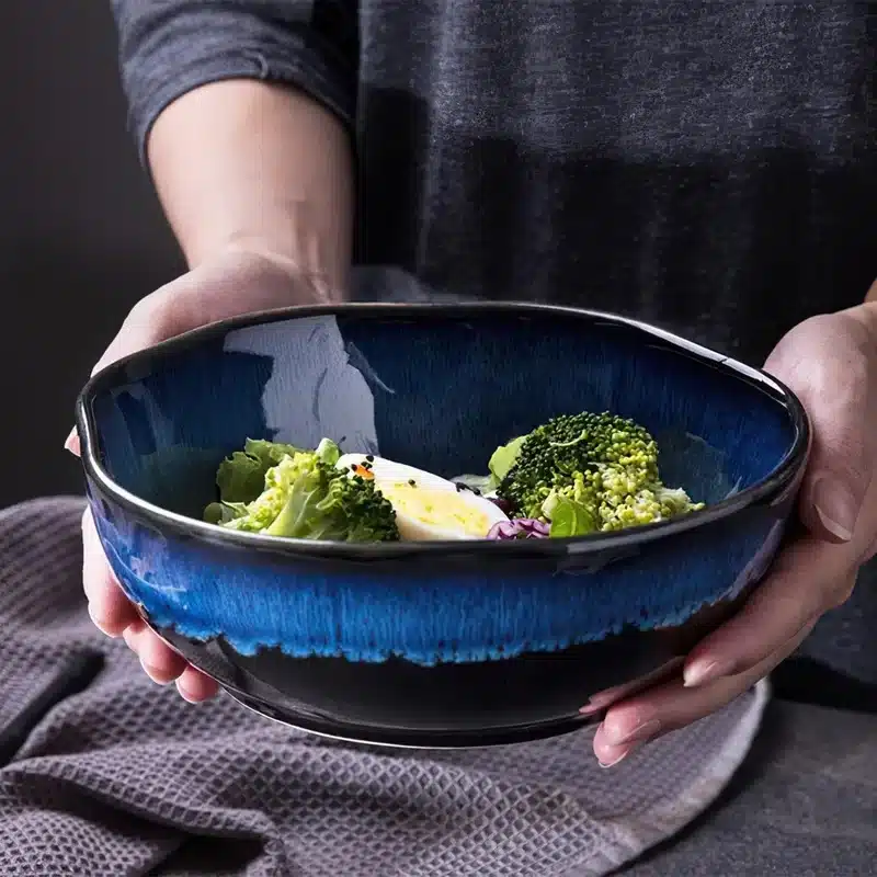 1 Pcs Bone China Bowl Tableware Blue Janpan Rice Soup Dinner Service Retro Ceramic Dinnerware 1 Pcs Bone China Bowl Tableware Blue Janpan Rice Soup Dinner Service Retro Ceramic Dinnerware Restaurant Home Kitchen
