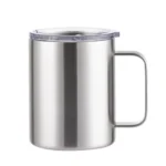 12oz Stainless Steel Mug with Handle Insulated Coffee Cup Insulated Tumbler Sliding Lid Gift for Camping, Office, Home,