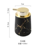 Matte Gold Ceramics Bathroom Set Decor Soap Dispenser Toothbrush Holder cup Soap Dish tray Mouthwash Cup bathroom Washing