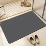 Green Diatomite Bath Mat Non-Slip Quick Dry Super Absorbent Shower Mat Washable Bathroom Mat - Image 11