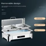 Commercial Hotel & Restaurant Stainless Steel Electric Buffet Food Warmers Hot Pot & Chafing Dish Cooking Equipment - Image 4
