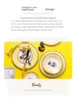 Nordic retro European tableware porcelain plates cups saucers pots high-end luxury sets creative home gifts – side view