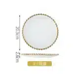 1pcs Ceramic Large Rice Bowl Heart-shaped Tableware Nordic Phnom Penh White Round Salad Plate Steak Dish Dinnerware Dinner