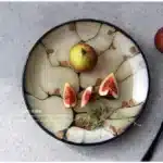 Plum blossom decorative dessert plate Decorative plate Western food plate plates Japanese kiln transformation Ceramic