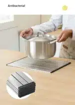 304 Stainless Steel Dish Drainer Roll Up Dish Drying Rack Shelf Folding Cutting Board Sink Washbasin Chopping Board Kitchen