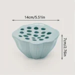 1pc Lotus Ceramic Vase Flower Pot Planter Water Pot Buddhist Mood Tea Set Waterproof Floral Arranging Pot for Home Office