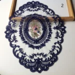 Vintage Lace Placemat Embroidered Table Cloth Dining Room Decorative Table Mats Party Wedding Antique Coffee Coasters