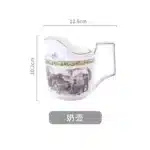 Nordic retro European tableware porcelain plates cups saucers pots high-end luxury sets creative home gifts – base detail