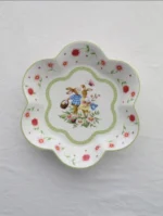 Hand painted ceramic vase from Monet Garden Fascination series with floral motifs