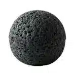 Planet Bowl Molecular Cuisine Creativity Imitation Volcano Stone Ball Place Round Smoke Cup Black Tableware – base detail