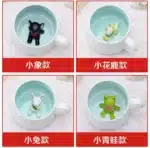 Creative Ceramic Coffee Mug with Lid and Spoon Cute Cartoon Three-dimensional Kawaii Animal Milk Cup Couple Gift Water Cup