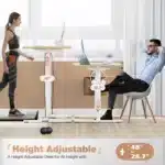 JHK Electric Standing Desk Height Adjustable 40x24 Inch Stand Up Sit Stand Computer Desk Workstation Ergonomic Work Table