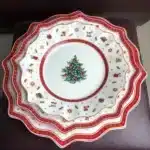 German Weibao Christmas tableware flat plate round cake mug teapot coffee cup soup salad – styled in a modern Tabletop