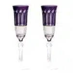 Crystal Flute Champagne Glasses Multicolor Wine Glass Cup Handmade Hand Carved Edo Kiriko Wedding Gift With Gift Box 1PC