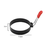 Non Stick Round Egg Ring Mold with Handle for Frying and Cooking Perfect Breakfast Eggs Pancakes and More Kitchen Cooking