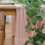 2-10Meters Pure Cotton Table Runner Retro Burr Texture Gauze Cloth Dining Vintage Wedding Party Christmas Linen Decoration