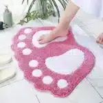 1 Piece of Anti Slip Super Absorbent Ultra-fine Fiber Bath Mat Soft and Comfortable Bathroom Carpet Floor Decoration