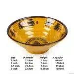 Melamine Noodle Bowl Household Plastic Tableware Restaurant Commercial Ramen Salad Bowl Thickened Not Easily Broken Soup