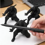 Pens/Pen Holder Unique Desktop Organizer Creative Ninja-Style 3D Printed Pen Holder Ballpoint Stand Storage Display Shelf