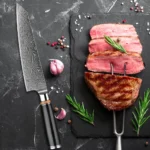 Art Forged Damascus Steel Kitchen Knife Set 1-8 pcs Professional Hotel Chef's Slicing and Carving Knife Premium Kitchen