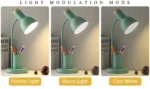 Nordic Creative Table Lamp Fashion Pen Holder Art Simple LED Lights/Office Eye Protection Reading&Living Room Bedroom