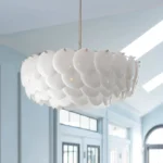 Nordic Ceramic Chandelier Luxury Led Pendant for Living Room Atmosphere Lamp Restaurant Ceiling Light Decor Lámpara De Techo