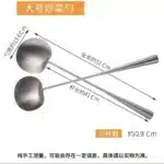 304 Stainless Steel Cooking Spoon, Food Grade Soup Spoons, Chef Household Tableware, Long Handle Kitchen Utensils, Stir-Fry